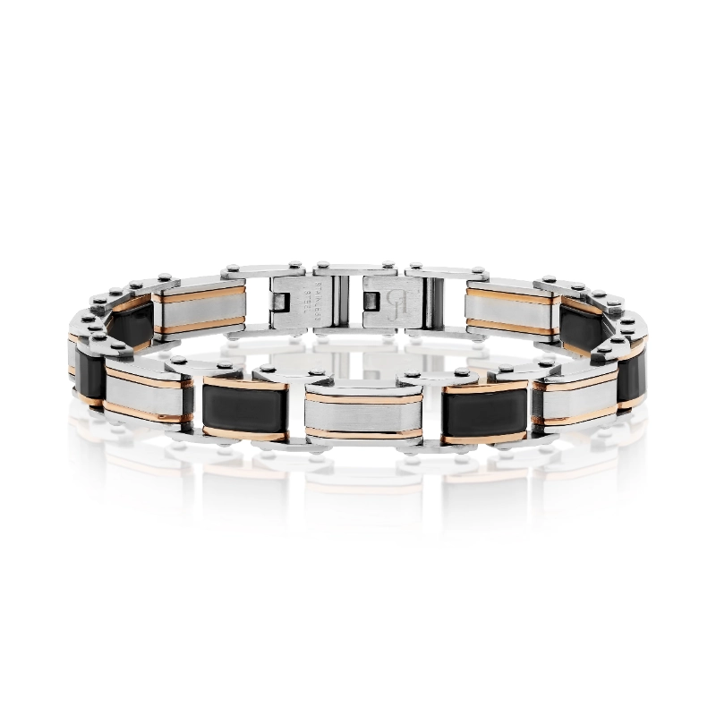 צמיד קרמי לגבר דגם Royal Steel – תמונה 3