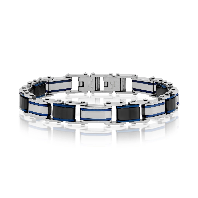 צמיד קרמי לגבר דגם Royal Steel – תמונה 4